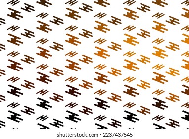 Light Orange vector background with straight lines. Glitter abstract illustration with colored sticks. Backdrop for TV commercials.