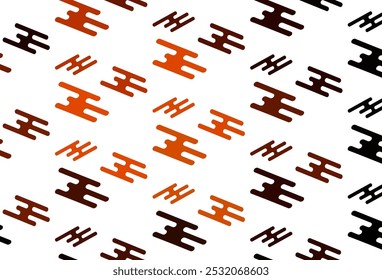 Light Orange vector background with straight lines. Shining colored illustration with narrow lines. Smart design for your business advert.