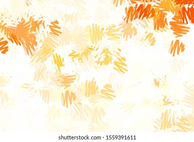 Light Orange vector background with stright stripes. Lines on blurred abstract background with gradient. Template for your beautiful backgrounds.