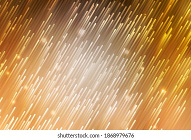 Light Orange vector background with stright stripes. Shining colored illustration with sharp stripes. Smart design for your business advert.