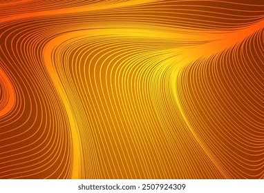 Light Orange vector background with stright stripes. Colorful shining illustration with lines on abstract template. Smart design for your business advert.