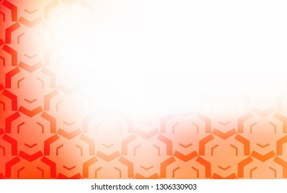 Light Orange vector background with wry lines. Brand new colorful illustration in simple style. Elegant pattern for a brand book.