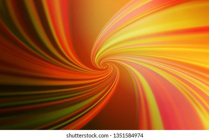 Light Orange vector background with wry lines. A shining illustration, which consists of curved lines. New composition for your brand book.