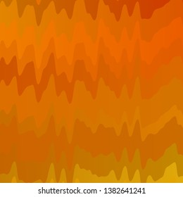 Light Orange vector background with wry lines. Abstract illustration with bandy gradient lines. Best design for your posters, banners.