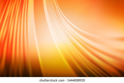 Light Orange vector background with wry lines. Brand new colorful illustration in simple style. Template for cell phone screens.