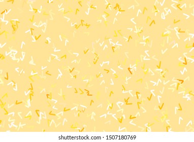 Light Orange vector background with wry lines. Shining colorful illustration in simple style. A new texture for your  ad, booklets, leaflets.