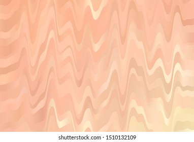 Light Orange vector background with wry lines. Colorful illustration in abstract style with gradient. The best colorful design for your business.