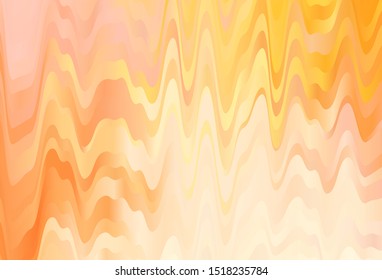 Light Orange vector background with wry lines. A sample with colorful lines, shapes. A completely new design for your business.