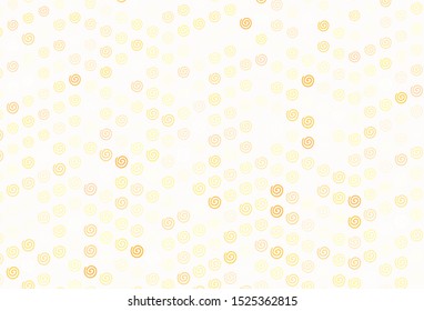 Light Orange vector background with wry lines. A shining illustration, which consists of curved lines. Template for cell phone screens.