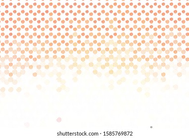 Light Orange vector background with wry lines. A circumflex abstract illustration with gradient. A completely new template for your design.