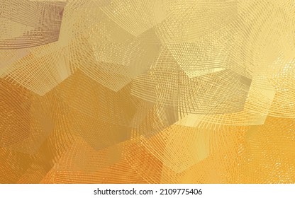 Light Orange vector background with wry lines. A circumflex abstract illustration with gradient. Simple template for your design.