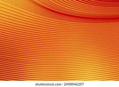 Light Orange vector background with wry lines. A sample with colorful lines, shapes. Elegant pattern for a brand book.