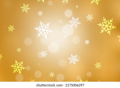 Fondo vectorial de color naranja claro en estilo navideño. Un diseño colorido al estilo navideño con gradiente. Patrón para sitios web escolares y gramaticales.