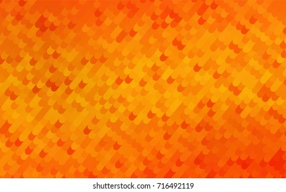 Light Orange vector bandy background. Colorful abstract illustration with gradient crooked lines. A completely new template for your business design.