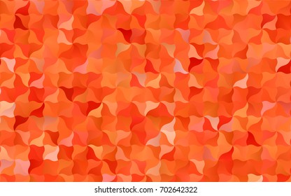 Light Orange vector bandy template. Modern geometrical abstract illustration with gradient bandy lines. The polygonal design can be used for your web site.