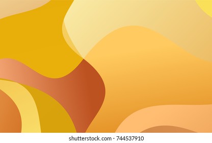 Light Orange vector bandy template. Colorful illustration in abstract cranked style with gradient. Brand-new style for your business design.