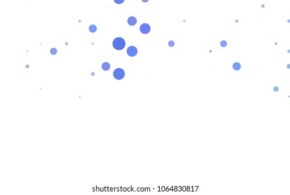 Light Orange vector banner with circles, spheres. Abstract spots. Background of Art bubbles in halftone style with colored gradient.