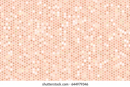 Light Orange vector banner with circles, spheres. Abstract spots. Background of Art bubbles in halftone style with colored gradient.