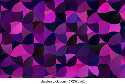 Light Orange vector banner with circles, spheres. Abstract spots. Background of Art bubbles in halftone style with colored gradient.
