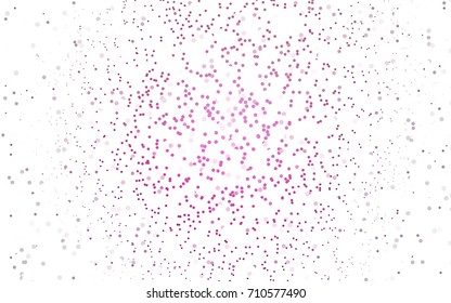 Light Orange vector banner with circles, spheres. Abstract spots. Background of Art bubbles in halftone style with colored gradient.