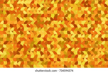 Light Orange vector banner with circles, spheres. Abstract spots. Background of Art bubbles in halftone style with colored gradient.