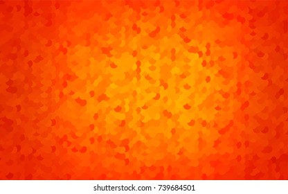 Light Orange vector banner with circles, spheres. Abstract spots. Background of Art bubbles in halftone style with colored gradient.