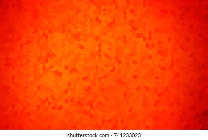 Light Orange vector banner with circles, spheres. Abstract spots. Background of Art bubbles in halftone style with colored gradient.