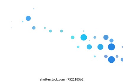 Light Orange vector banner with circles, spheres. Abstract spots. Background of Art bubbles in halftone style with colored gradient.