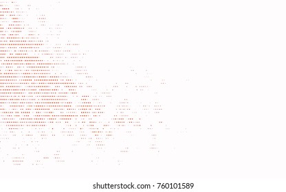 Light Orange vector banner with circles, spheres. Abstract spots. Background of Art bubbles in halftone style with colored gradient.