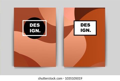 Light Orange vector banner for websites. Abstract booklet on colored background with gradient. Completely new template for your brand book.