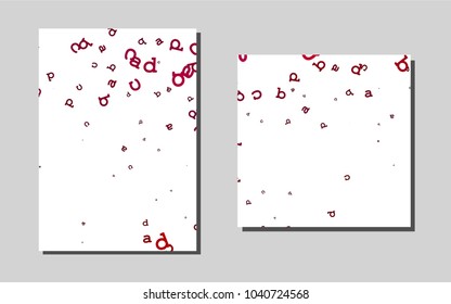Light Orange vector banner for websites. Glitter abstract design concept with text box. Pattern for ads, leaflets, labels of your business.