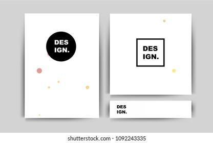 Light Orange vector banner for websites. Booklet with textbox on colorful abstract background. Pattern can be used as a template for calendars.