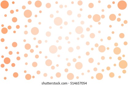 Light Orange Vector banners set of circles, spheres. Abstract Circles. Art Vector Background.