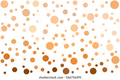Light Orange Vector banners banners set of circles, spheres. Network design, technology science, vector illustration