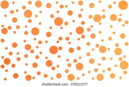 Light Orange Vector banners banners set of circles, spheres. Network design, technology science, vector illustration
