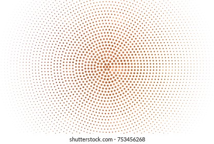 Light Orange vector banners set of circles, spheres. Abstract spots. Art Background of bubbles in halftone style with colored gradient.