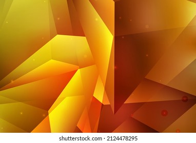 Vector de naranja claro Hermosa ilustración de color con círculos borrosos en estilo natural. Burbujas borrosas sobre fondo abstracto con gradiente colorido. Diseño inteligente para anuncios comerciales.