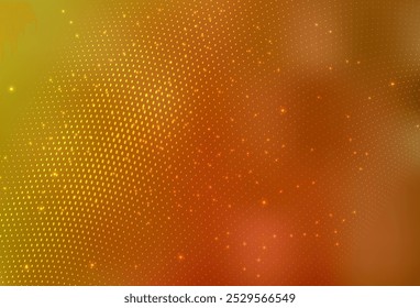 Light Orange vector Beautiful colored illustration with blurred circles in nature style. Glitter abstract illustration with blurred drops of rain. Base for booklets, leaflets