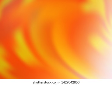 Light Orange vector blurred background. Colorful abstract illustration with gradient. The background for your creative designs.