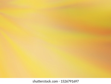Light Orange vector blurred background. A completely new color illustration in a bokeh style. A completely new design for your business.