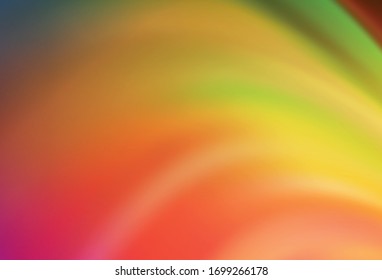 Light Orange vector blurred background. Creative illustration in halftone style with gradient. The best blurred design for your business.