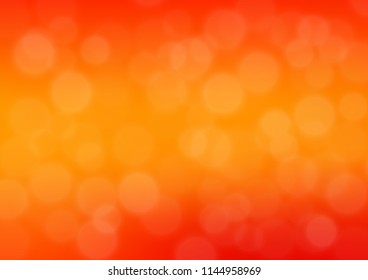Light Orange vector blurred bright pattern. Creative illustration in halftone style with gradient. The blurred design can be used for your web site.