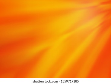 Light Orange vector blurred bright template. A completely new color illustration in a bokeh style. The template can be used for your brand book.