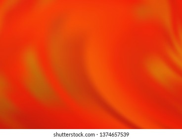 Light Orange vector blurred bright pattern. Glitter abstract illustration with an elegant design. The best blurred design for your business.