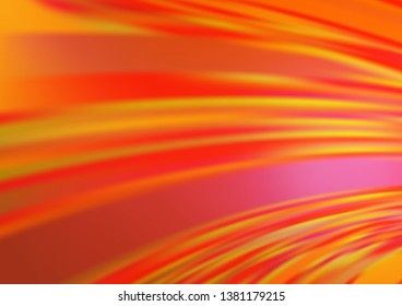 Light Orange vector blurred bright background. An elegant bright illustration with gradient. The template can be used for your brand book.
