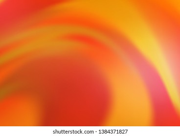Light Orange vector blurred bright pattern. A completely new color illustration in a bokeh style. Brand new style for your business design.