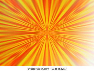 Light Orange vector blurred bright background. An elegant bright illustration with gradient. The best blurred design for your business.