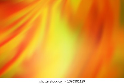 Light Orange vector blurred bright template. Glitter abstract illustration with gradient design. Elegant background for a brand book.