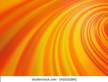 Light Orange vector blurred bright background. Colorful abstract illustration with gradient. The blurred design can be used for your web site.