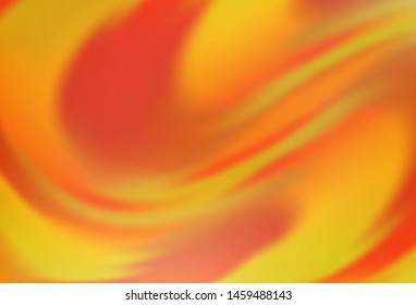 Light Orange vector blurred bright texture. Glitter abstract illustration with gradient design. Blurred design for your web site.